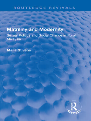 cover image of Matriliny and Modernity